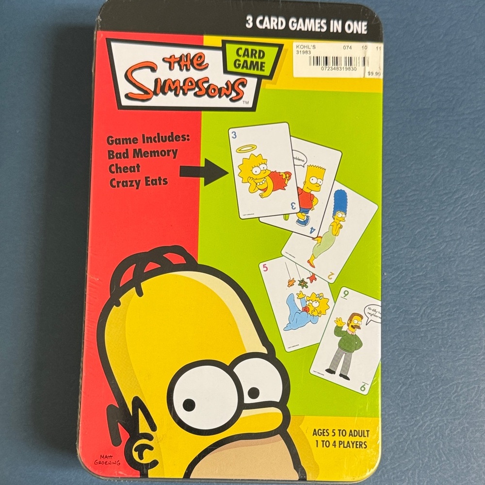 Kohl's The Simpsons Card Game - Red, Yellow, Green